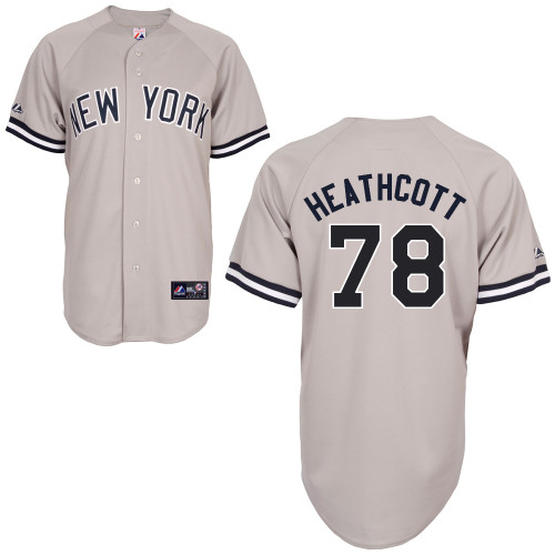 Slade Heathcott #78 MLB Jersey-New York Yankees Men's Authentic Replica Gray Road Baseball Jersey
